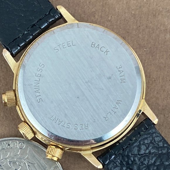 Vintage Peugeot Old Fashion Swiss Quartz Perpetual Calendar Moon Phase Watch - Picture 8 of 9